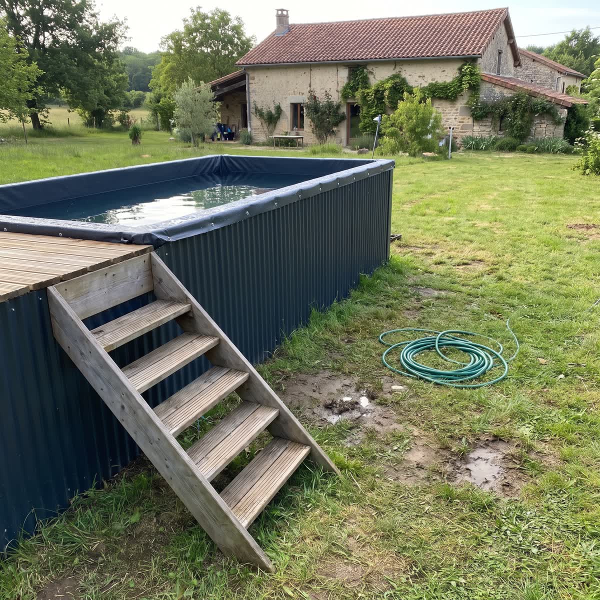 piscine container moins de 10m2 - Vue extérieure